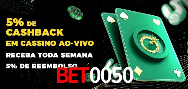 Promoções do cassino ao Vivo bet0050